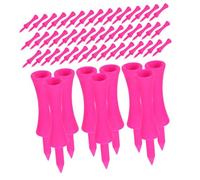 DECORNIJIA 100 pièces Tees Plastique Incassables pour Practice et Entraînement Stabilité Améliorée Accessoires Golf Simulator