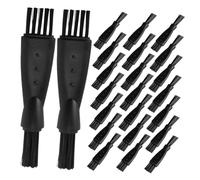 DECORNIJIA 100pièces Brosse De Nettoyage Pour Rasoir Petite Brosse Plastique Outil De Nettoyage à Double Tête Poils Nylon Doux Pour Usage Domestique Et Voyage
