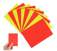 DECORNIJIA 10pièces Cartons Jaunes Et Rouges pour Arbitres De Football Kit De Cartes Arbitre Professionnelles pour Matchs De Sport