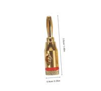 DECORNIJIA 12 Paires Connecteur Fiche Banane Plaqué Or pour Câble Haut Parleur Stable et Résistante à Loxydation Compatible Audio et