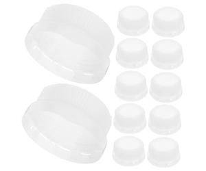 DECORNIJIA 12 pièces Bouchons de Bidon Essence avec Joint Étanche Couvercles de Réservoir Plastique Résistants pour Fûts Industriels et Produits Ménagers