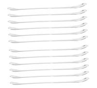 DECORNIJIA 12 Pièces Lab Spatula Double Ended Stainless Steel Sampling Spoons Lightweight Portable Mixing Tools For Laboratory Kitchen Classroom Use