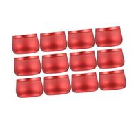 DECORNIJIA 12 pièces Lot de Boîtes Rondes Hermétiques pour Rangement Thé Bonbons et Bijoux Boîte et Festive pour Organisation