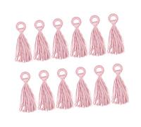 DECORNIJIA 12 pièces Pendentifs DIY Gland Rose pour Accessoires Bijoux Décoration Coque Téléphone Breloques Couture Polyvalentes