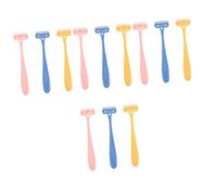 DECORNIJIA 12 Pièces Tondeuse Manuelle Rasoir Sûr Inoxydable Mini Épilateur Portable pour Aisselles et Jambes Trimmer Compact Irritation Cutanée