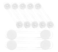 DECORNIJIA 12 pièces Transparent Cabinet Child Locks With Strong Adhesive No Drilling Safety Straps For Fridge Drawer Oven Dishwasher Extended Locks For Proofing