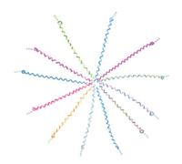 DECORNIJIA 12pièces Spiral Hair Hoops for Girls Easy-to-use Braid Holders Hair Accessories for Little Girl Headdress and Stylish Hairstyles