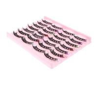 DECORNIJIA 14 paires Cils Individuels Colorés Multi-couches Grappes de Faux Cils Épais et Bouclés Extensions Imitation Confortables pour Maquillage Professionnel