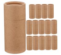 DECORNIJIA 15 pièces Boîte Carton Kraft pour Cadeau Tube Multipurpose pour Bouteilles Huile Essentielle Rangement Pratique pour Thé et Protection Durable et Transport Facile