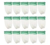 DECORNIJIA 15 Pièces Lot de 15 Manchons de U pour Lanternes de Camping, Housses en Verre Vert pour Cheminées à Gaz Extérieures, Accessoires Compatibles pour Lampes à Pétrole et Lanternes