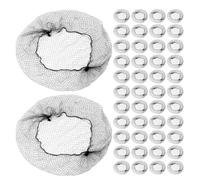 DECORNIJIA 150 Pièces Filet Cheveux Chignon Danse Invisible Résille Élastique Ultra-fine Filet Coiffure Professionnel pour Infirmières Mariage et Restauration