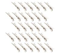 DECORNIJIA 150 Pièces Pinces Crocodile Métal 4,5 CM Lot 150 Pièces Clips à Ressort Multifonctions pour Porte-Photos à Pince, Accessoires pour Cheveux et Loisirs Créatifs, Support Décoratif