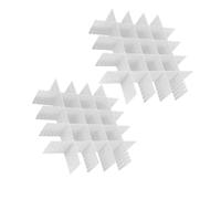 DECORNIJIA 16 Pièces Séparateurs de Tiroir Blancs Réglables DIY Organisateurs Modulables Grille pour Rangement Maquillage Chaussettes et Sous-vêtements Optimise Espace de Bureau et Maison