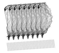DECORNIJIA 1ensemble Filets à Cheveux Élastiques Invisibles Pour Chignons De Filets Noirs Maille Pour Danseuses Et Hôtesses Accessoires Confortables Pour Coiffures Élégantes