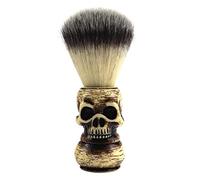 DECORNIJIA 1pièce Brosse à Barbe avec Motif Crâne pour Hommes Outil De Rasage Portable Et Brosse De Nettoyage Facial Idéale pour Fêtes