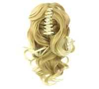 DECORNIJIA 1pièce Perruque De Cheveux Synthétiques Bouclée Avec Clip Pince à Queue De Cheval Extension De Ponytail Facile à Fixer Pour Femme Couleur