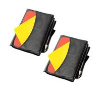 DECORNIJIA 2 Ensembles Kit Arbitre Football Portable avec Cartons Rouge et Jaune Carnet et Stylo Multi pour Matchs de Soccer et Volleyball Accessoires pour Arbitres
