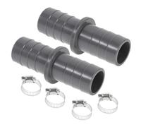 DECORNIJIA 2 ensembles Raccord Machine Laver avec Colliers Serrage Inox pour Tuyau Évacuation Lave-linge Lave-vaisselle Adaptateur Prolongateur Résistant Haute Température Facile
