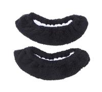 DECORNIJIA 2 Paires Protections Patins Glace Garçon Fille Lot Housses Élastiques avec Doublure Éponge Absorbante pour Patins Hockey et Patinage Artistique Noir XXXL
