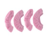 DECORNIJIA 2 Paires Protège Lames Patins Glace Garçon Fille Lot Housses Élastiques Éponge Absorbant Protection Antirouille pour Patins Hockey et Patinage Artistique Rose