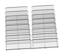 DECORNIJIA 2 Pcs Porte-ombres à Paupières Organisateurs de Palettes de Fards à Paupières 7 Compartiments Stockage Vertical pour Salle de Bain et Chambre