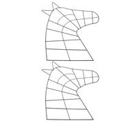 DECORNIJIA 2 Pièces 2 Cercles Métalliques Noirs de Tête de Cheval pour Couronne, Bagues Attrape-rêves en Métal 2 Pcs, Anneaux de Macramé Robustes pour Décoration Intérieure et Extérieure, DIY