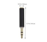 DECORNIJIA 2 pièces Adaptateur Jack Femelle à Mâle Connecteur Audio pour Microphone Guitare et Caméra Lot de Conversion Stéréo Anticorrosion Compatible Amplificateur et Instruments