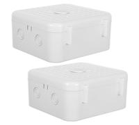DECORNIJIA 2 Pièces Boîte de Jonction Électrique Étanche Organisateur de Câbles Plastique pour Gestion des Fils Protection des Connexions Alimentation et Vidéo pour Intérieur et Extérieur