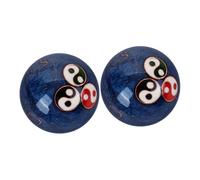 DECORNIJIA 2 pièces Boules Baoding Feng Shui pour Exercices de Fitness et Massage des Mains Balle Tai-chi Compacte et Portable pour Seniors Relaxation et Thérapie Manuelle