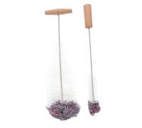 DECORNIJIA 2 pièces Brosse Bouteille Garçon Fille Longue pour Nettoyage sans Rayure Manche avec Suspendu Adaptée Bouteilles Verre et Gourdes