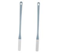 DECORNIJIA 2 pièces Brosse Nettoyage Orteils Long Manche Dérapante pour Silicone Doux à Poils Denses Exfoliante et Massante Confort Ergonomique Personnes Âgées et Mobilité Réduite