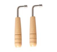 DECORNIJIA 2 pièces Clé Accordage pour Lyre et Harpe avec Manche Outil Professionnel Fiable pour Réglage Rapide des Cordes Accessoire pour Instruments à Cordes