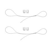 DECORNIJIA 2 pièces Cordage Filet Basket Résistant Câble Acier Plastifié pour Panier Basket Extérieur École Parc