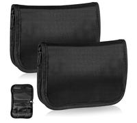 DECORNIJIA 2 pièces de Rangement Portable pour Appareil Diabétique Étui Oxford Noir Protection et Éclaboussures Adapté Au Moniteur de Glycémie Compacte pour Transport Facile