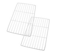 DECORNIJIA 2 Pièces Étagères Fil Métallique pour Congélateur Supports de Rangement Robustes pour Réfrigérateur Organisateurs et Séparateurs Blancs Optimisation Espace et Ventilation Améliorée