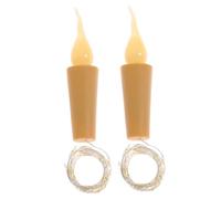 DECORNIJIA 2 Pièces Guirlande Lumineuse LED à Piles Bouchon de Bouteille Décoratif Lumière Suspendue pour Décoration Intérieure Noël Fête