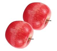 DECORNIJIA 2 Pièces Lot de 2 Décorations D’Antenne en Mousse Forme Pomme Rouge pour Voiture et SUV, Couvre-Antennes Résistant au Vent, Accessoire Extérieur pour Fêtes et Décoration de Toit