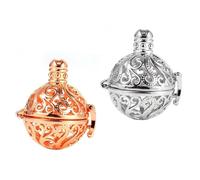 DECORNIJIA 2 pièces Lot de Pendentifs Creux Alliage Design Élégant et Créatif Accessoires de Collier Mode pour Décoration Suspendue