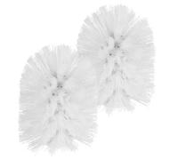 DECORNIJIA 2 pièces Lot de Têtes de Brosse WC Plastique Remplacement et Facile à Visser Brosse Nettoyage Salle Bain Compatible avec Supports Filetés