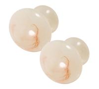 DECORNIJIA 2 pièces Outil de Massage Facial Résine Masseur Gua Sha Forme Champignon pour Visage et Menton Accessoire Shiatsu Simple et Confortable pour Usage Spa et