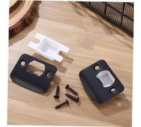 DECORNIJIA 2 pièces Plaque de Poussée pour Porte Butée et Gâche pour Serrure à Pêne Dormant Résistante à Lusure et Antirouille pour de Maison et Bureaux
