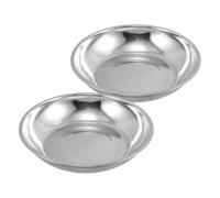 DECORNIJIA 2 pièces Plateau de Pesée Acier Inoxydable Lot pour Balance Mécanique à Ressort Surface Lisse Facile à Nettoyer Accessoire Précis pour Usage Industriel et Cuisine