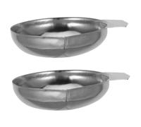 DECORNIJIA 2 Pièces Plateaux de Pesée Acier Inoxydable pour Balance Électronique Mini Coupelles pour Cuisine et Maison Réutilisables et Polyvalents