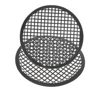 DECORNIJIA 2 pièces Protection Haut-Parleur pour Voiture Filet de Protection Subwoofer Simple Remplacement et Portable pour Haut-Parleur Audio