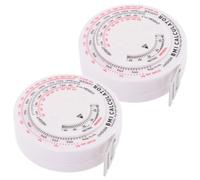 DECORNIJIA 2 pièces Ruban de Mesure Corporal Bmi Calculatrice Ruban Mesureur Tour de Portable et Compact pour Santé Usage Domestique et Médical Design Cœur Coloré