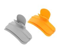 DECORNIJIA 2 Pièces Silicone Pasta Drainer Funnel Set Adjustable Pot Edge Strainer For Vegetables Soup Jam Oil Pouring Kitchen Gadget For Draining