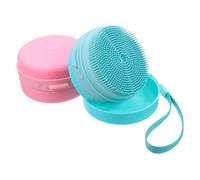 DECORNIJIA 2 Pièces Silicone Shampoo Scrubber Soft Bath Brush For Hair Washing And Exfoliating With Protective Cover Travel Friendly Shower Essential For Scalp