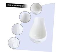 DECORNIJIA 2 pièces Support Cuillère Céramique Blanc Repose-cuillère Pratique pour Cuisine Porte-ustensiles et Résistant pour Famille et Restaurant Rangement et Organisation Cuisine