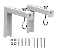 DECORNIJIA 2 pièces Support de Fixation Plafond pour Écran de Projection Crochet Mural Robuste Installation Facile et Compatible Plupart des Écrans de Projection Suspension Sécurisée pour