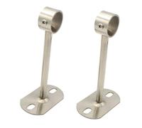 DECORNIJIA 2 pièces Support de Tringle Acier Inoxydable Robuste pour Penderie et Salle de Bain Porte Rideau Plafond Polyvalent pour Tringles